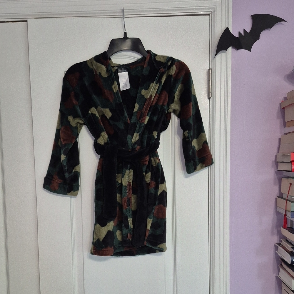 CUDDL DUDS KIDS Camouflage Hooded Robe
